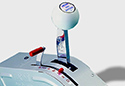Image is representative of B&M Pro Ratchet Automatic Shifter.<br/>Due to variations in monitor settings and differences in vehicle models, your specific part number (81120) may vary.