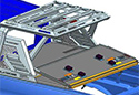 Image is representative of Black Horse Armour Roll Bars.<br/>Due to variations in monitor settings and differences in vehicle models, your specific part number (RB-AR1B) may vary.
