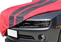 Image is representative of Coverking Satin Stretch Racing Stripe Car Cover.<br/>Due to variations in monitor settings and differences in vehicle models, your specific part number (CVC3SS92F95PN2055) may vary.