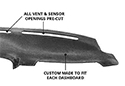 DashMat VelourMat Dashboard Cover