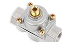 Image is representative of Holley Carbureted By Pass Fuel Pressure Regulator.<br/>Due to variations in monitor settings and differences in vehicle models, your specific part number (12-803BP) may vary.