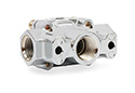 Image is representative of Holley Chrome Carbureted Fuel Pressure Regulator.<br/>Due to variations in monitor settings and differences in vehicle models, your specific part number (12-803) may vary.