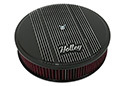 Image is representative of Holley Finned Vintage Style Air Cleaner.<br/>Due to variations in monitor settings and differences in vehicle models, your specific part number (120-153) may vary.