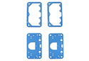 Image is representative of Holley Metering Block/ Fuel Bowl Gasket Pack.<br/>Due to variations in monitor settings and differences in vehicle models, your specific part number (108-200) may vary.