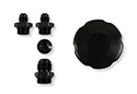 Image is representative of Holley Power Steering Remote Reservoir.<br/>Due to variations in monitor settings and differences in vehicle models, your specific part number (198-212) may vary.