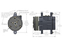 Holley SD7 A/C Compressor