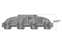 Image is representative of Holley Single Plane Intake Manifold.<br/>Due to variations in monitor settings and differences in vehicle models, your specific part number (300-132) may vary.