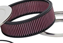 Image is representative of K&N Round Air Filter Cleaner Assembly.<br/>Due to variations in monitor settings and differences in vehicle models, your specific part number (60-1290) may vary.