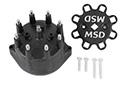 Image is representative of MSD Distributor Cap.<br/>Due to variations in monitor settings and differences in vehicle models, your specific part number (8433) may vary.