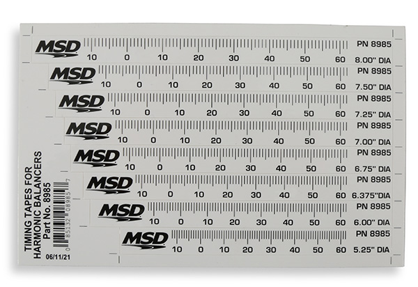 MSD Timing Tape