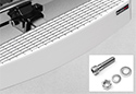 Image is representative of WeatherTech Billet BumpStep Bumper Protector.<br/>Due to variations in monitor settings and differences in vehicle models, your specific part number (8ABBS3) may vary.