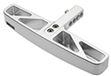 Image is representative of WeatherTech Billet BumpStep Bumper Protector.<br/>Due to variations in monitor settings and differences in vehicle models, your specific part number (8ABBS3) may vary.