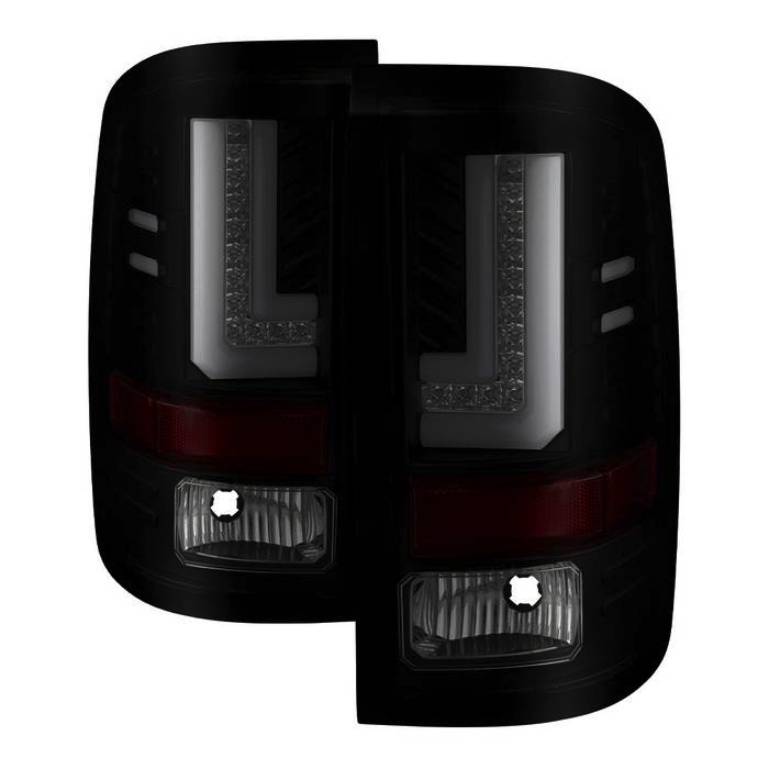 5083784 Spyder Light Bar LED Tail Lights - Fits 2016-2019 GMC Sierra