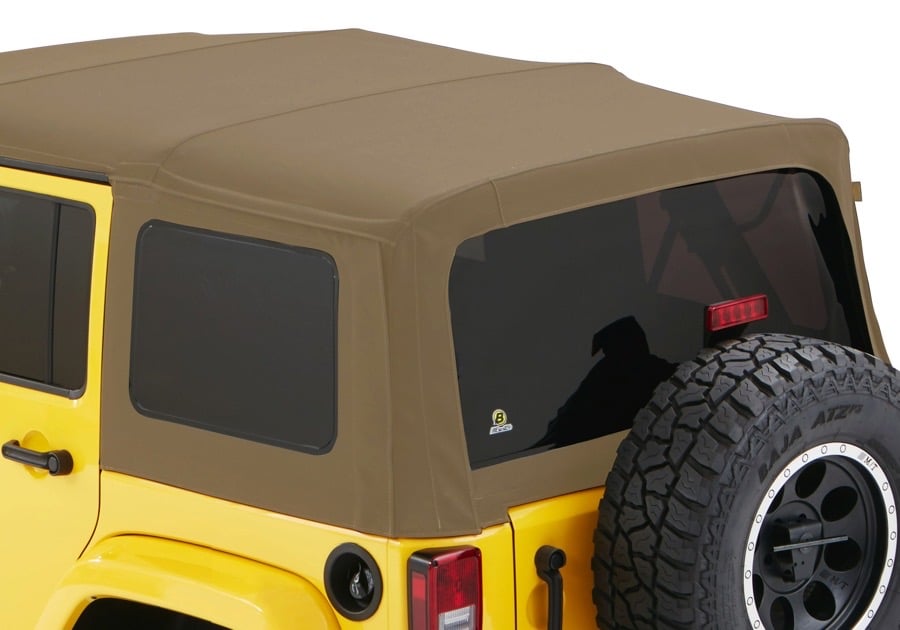 58443-74 Bestop Tinted Window Kit - Fits 2007-2018 Jeep Wrangler