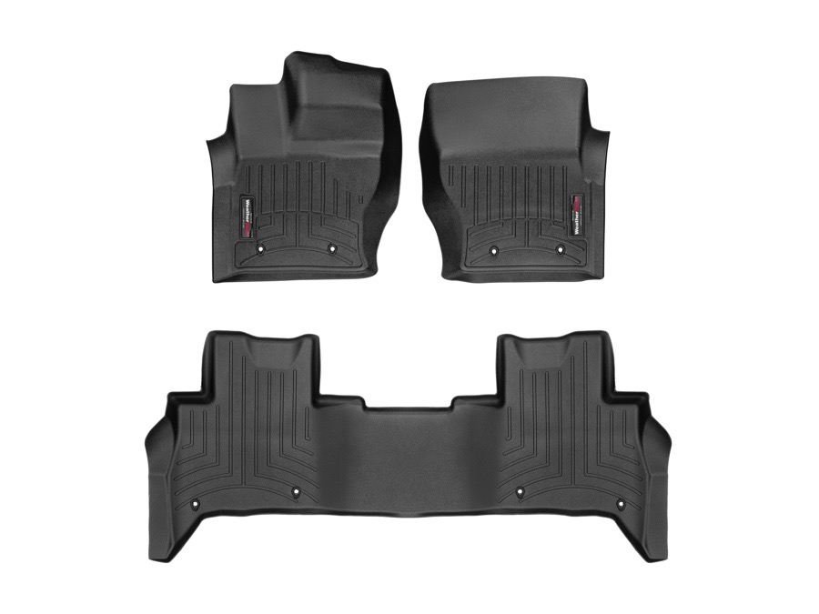 444801-444806 WeatherTech 1st Row & 2nd Row (1-Piece) Floor Liners Bundle