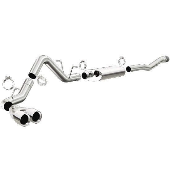 Exhaust System For 1999-2014 Chevy Silverado 5.3L — Mandrel Bent Pipes With Flowmaster Super 44 Muffler 10 thumbnail image