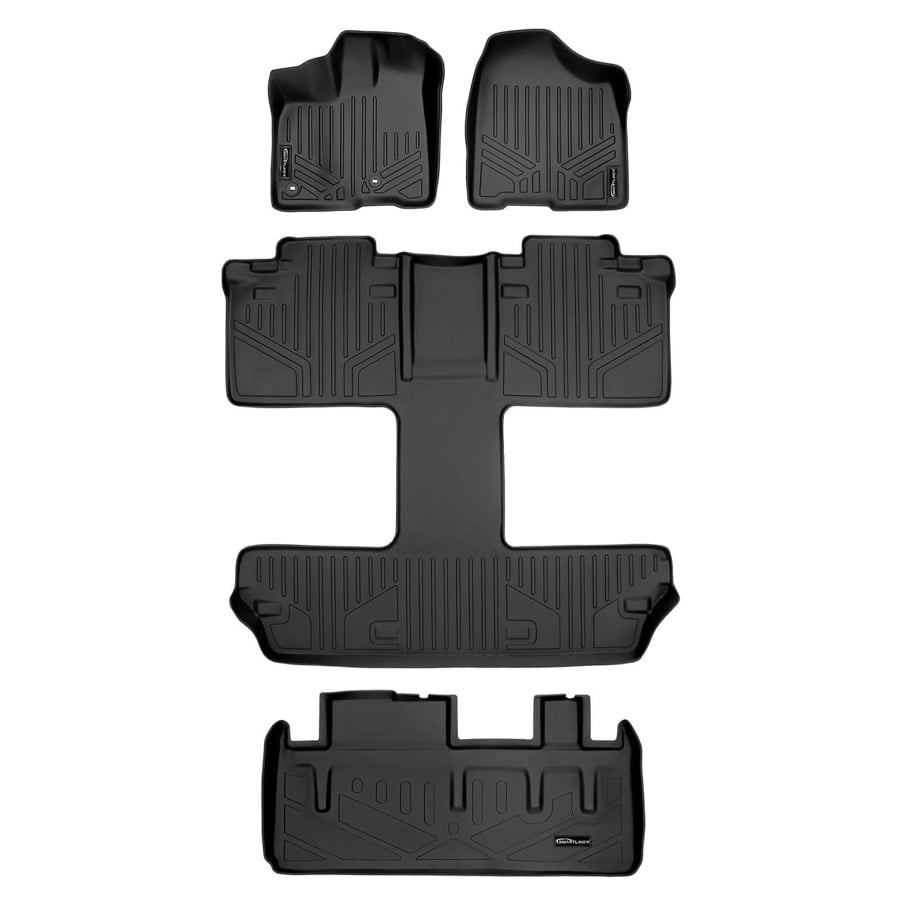 SMARTLINER Custom Fit Floor Mats – 1st Row Only – For 2017-2025 Honda Ridgeline – Black