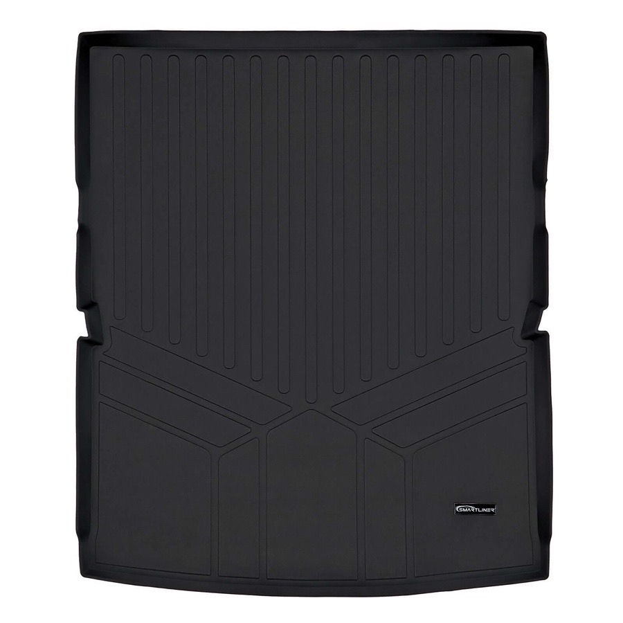 Smartliner Custom Fit Floor Liners for 2007 - 2017 Ford Expedition El / Lincoln Navigator L (with 2nd Row Bucket Seats) Black / 2 Row Floor Mat Liner