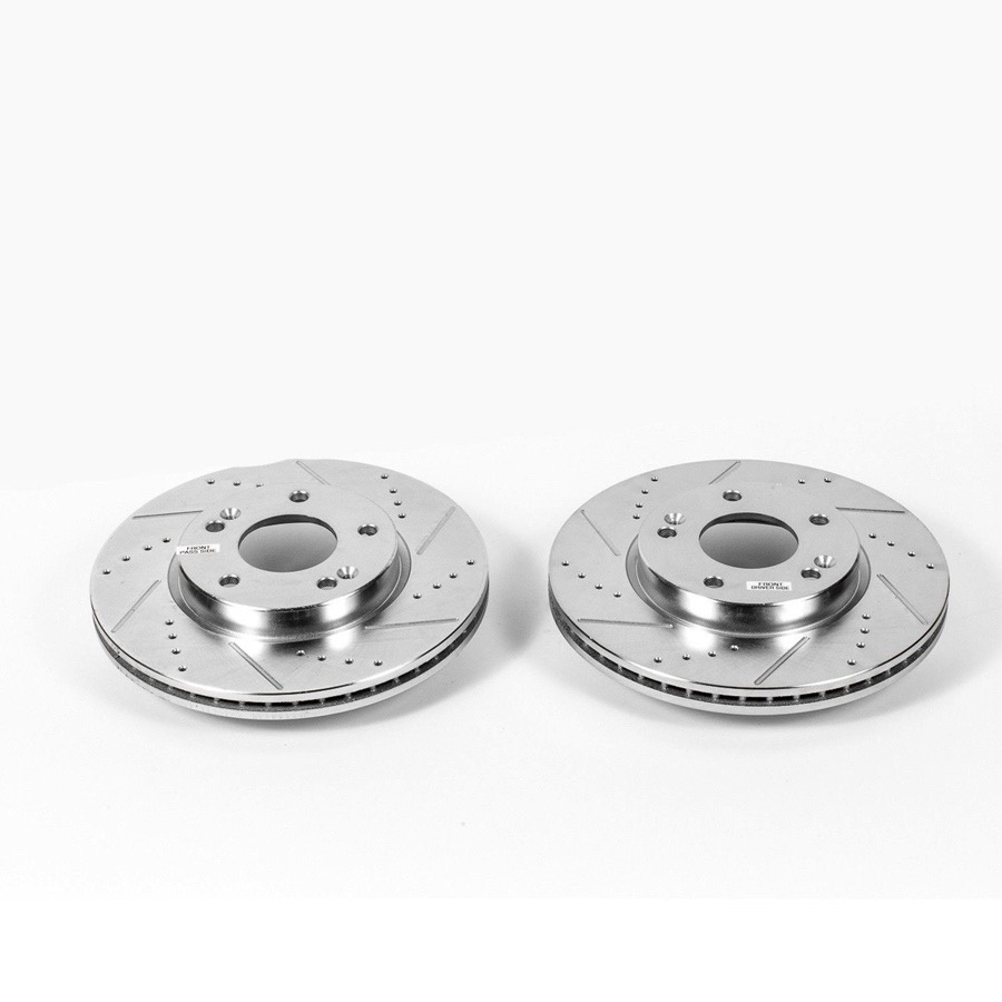 JBR1564XPR Power Stop Front Cross Drilled and Slotted Rotors