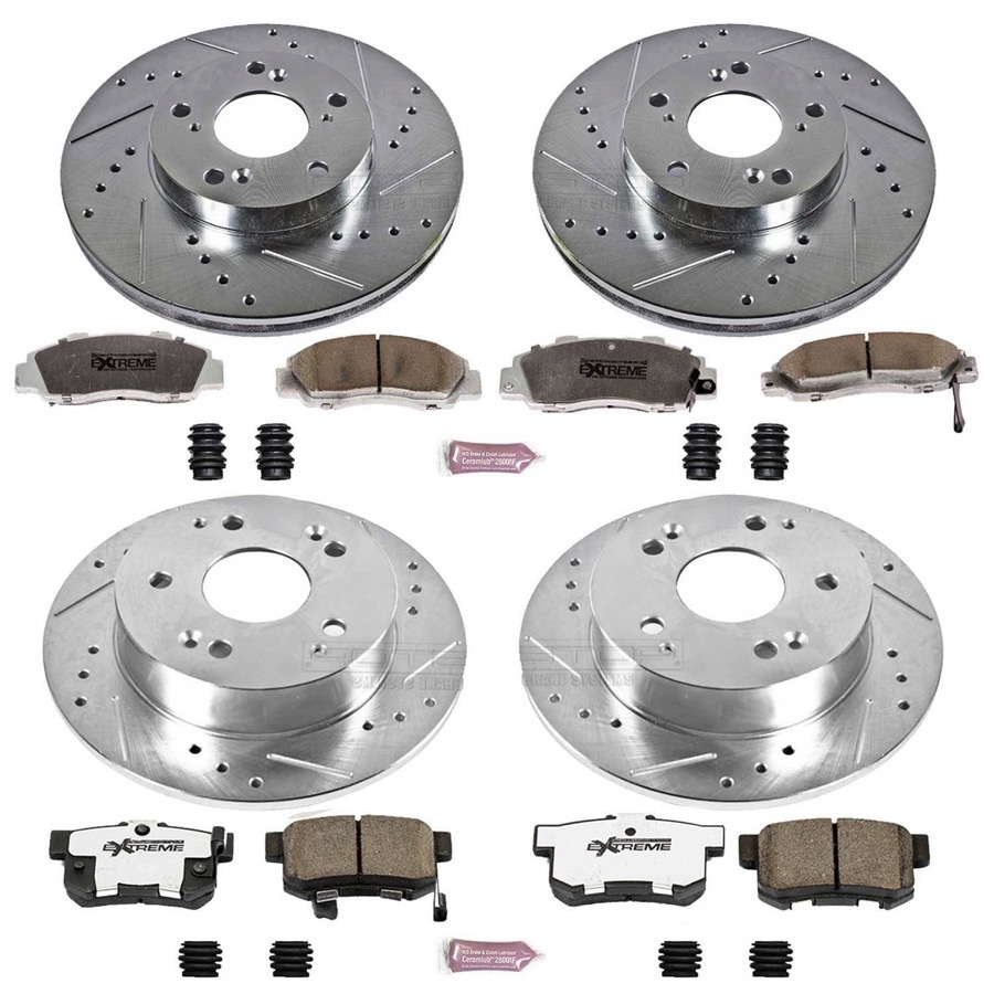 Power Stop Z26 STREET KIT WCALS | KC3038A-26Power Stop Z26 Street Warrior Kit W/Calipers Front