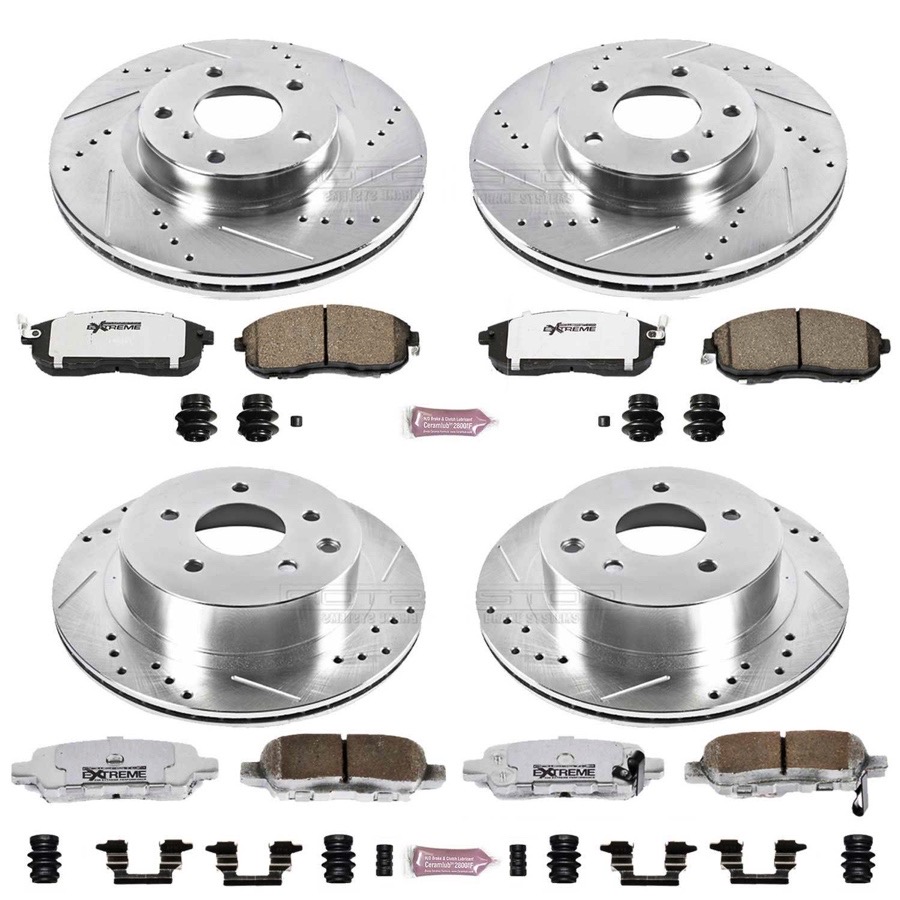 PowerStop Rear Z26 Street Warrior Brake Kit | Nissan Sentra (19) (K8335-26) main image 1