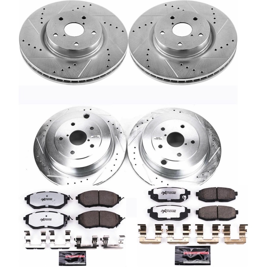 PowerStop Z26 Street Warrior F&R Brake Kit Subaru Forester (10-13) (KC6083-26)
