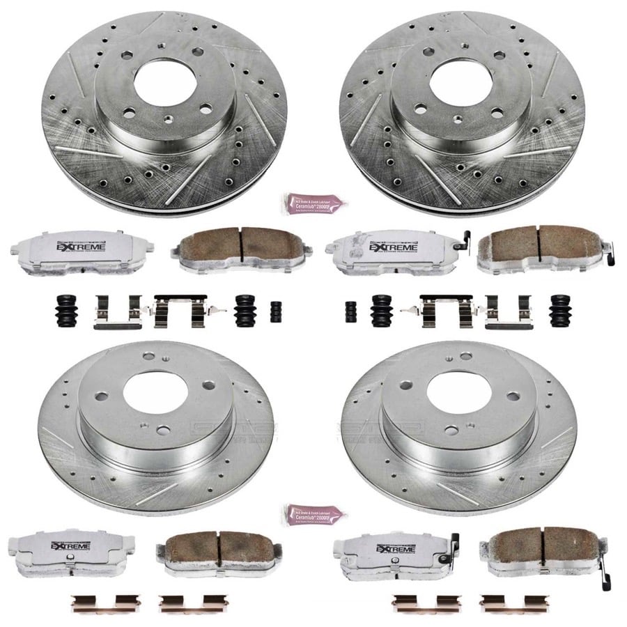PowerStop Front & Rear Z26 Street Warrior Brake Kit | Nissan Altima (07-10) (K7865-26)