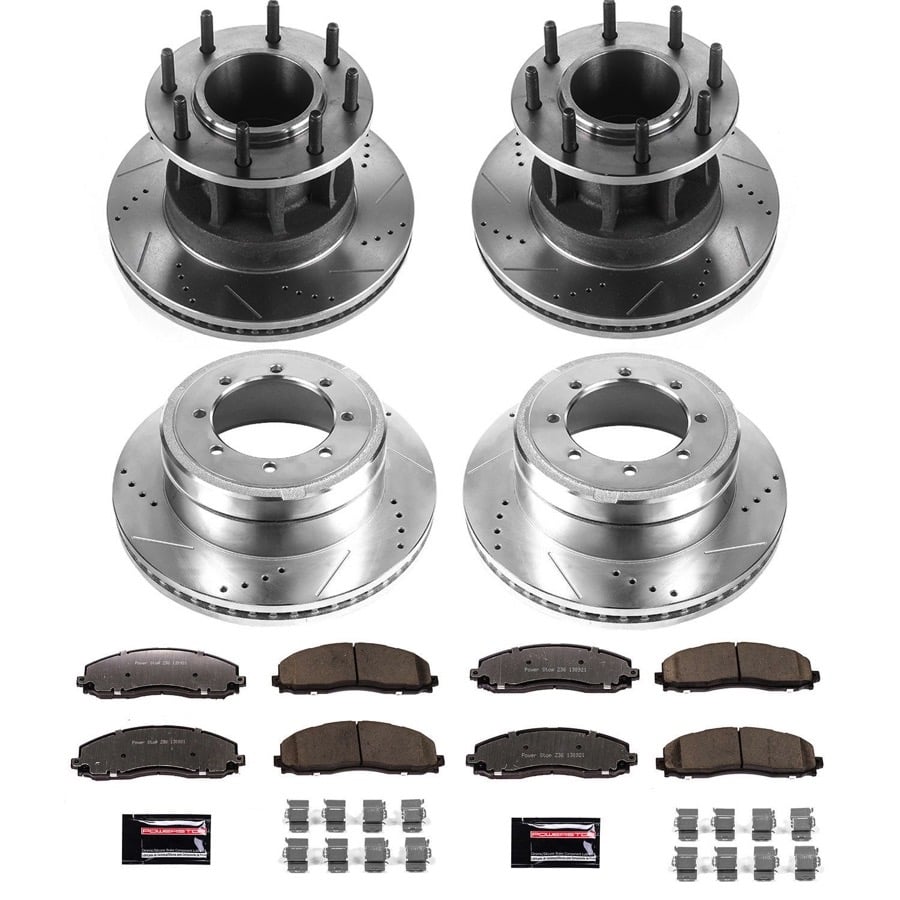 PowerStop Rear Z36 Truck & Tow Kit w/ Calipers | Ford F-450 Super Duty (10-12) (KC5579-36)