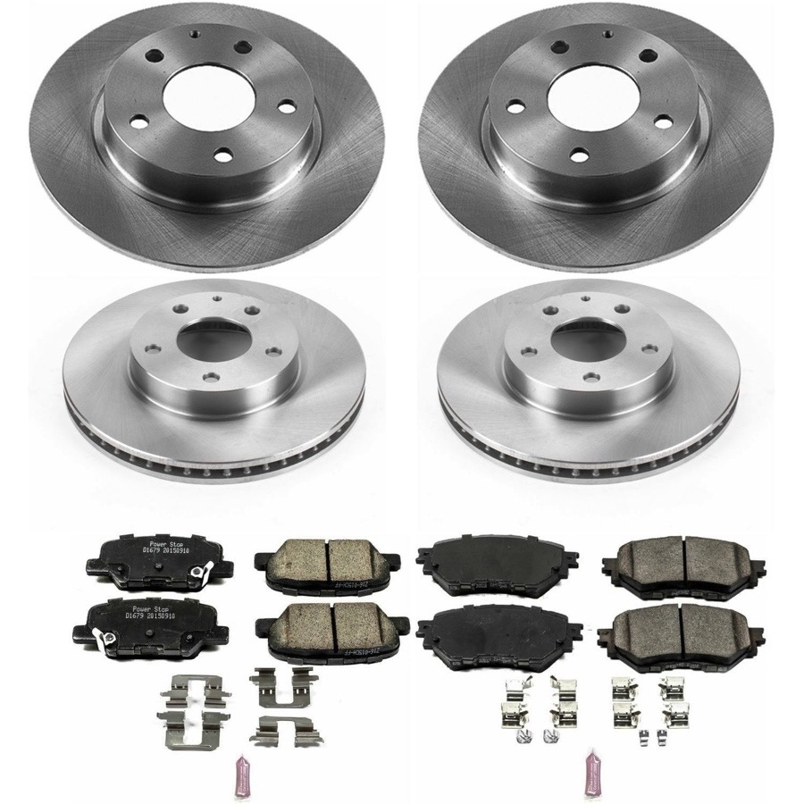 Power Stop Front & Rear Euro-Stop Brake Kit | 2014-2015 Audi A6 / Audi A7 (ESK6141) main image 1