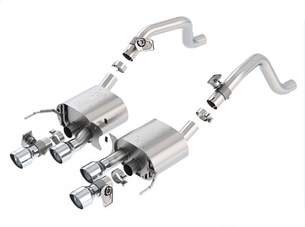 Borla Axle-Back Exhaust System - ATAK | 2014-2019 Chevrolet Corvette 6.2L (11875)